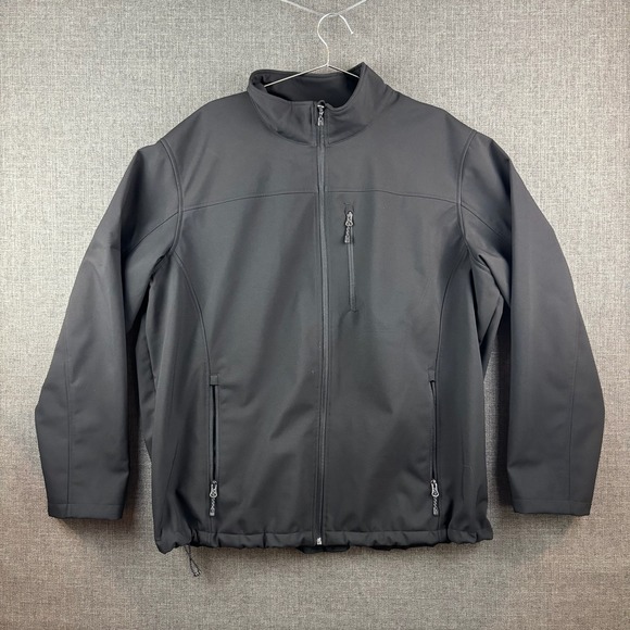 Other - SwissTech Jacket Mens 2XL Black Softshell Full Zip Outdoor‎ Windbreaker Coat